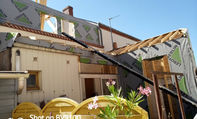 Création et pose d'une surélévation de maison à Rezé, Nantes, BS Charpente Bois